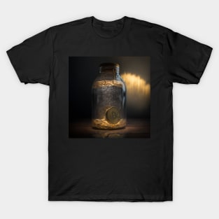 Bitcoin in a bottle - Trader Life T-Shirt